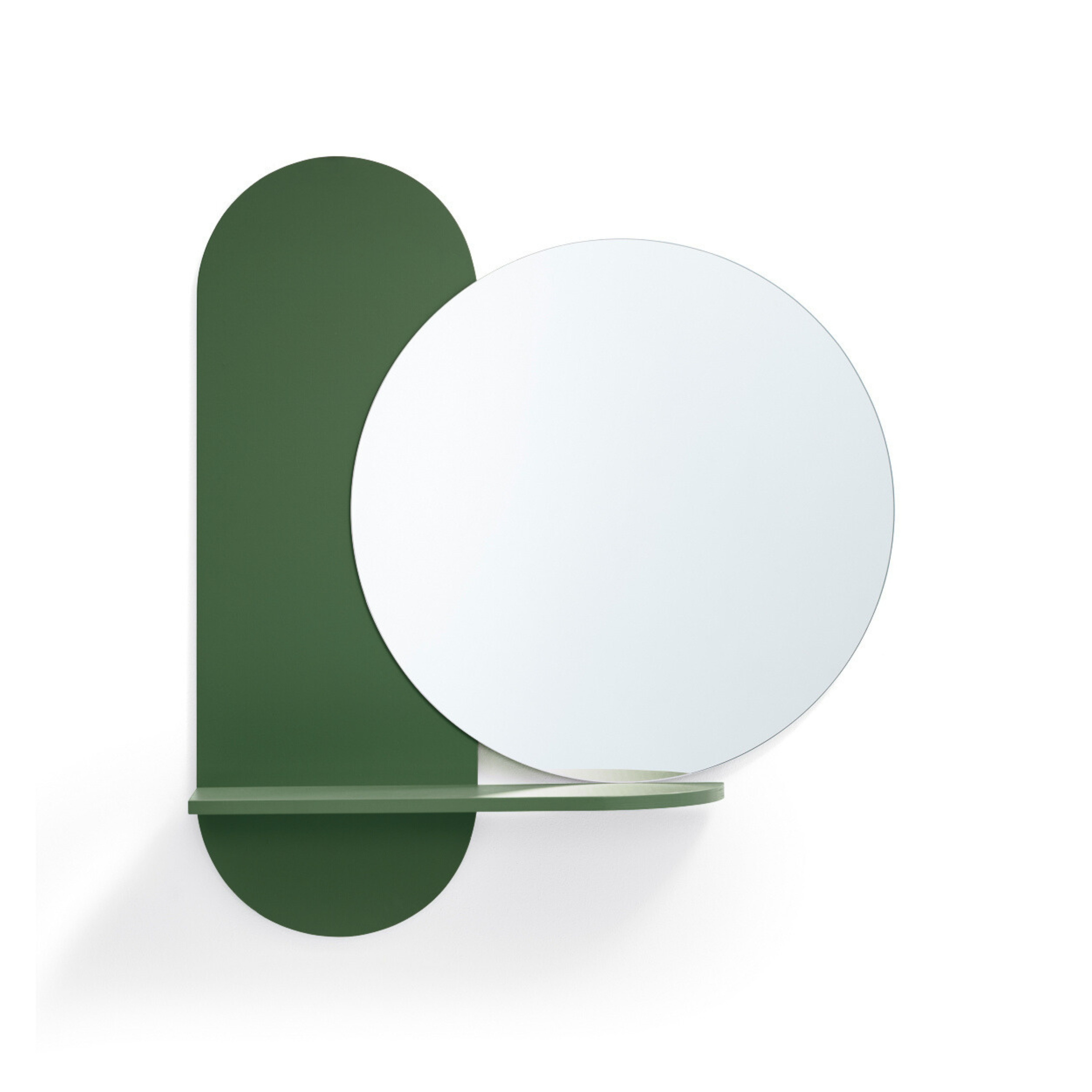 Kulaté nástěnné zrcadlo Oskar