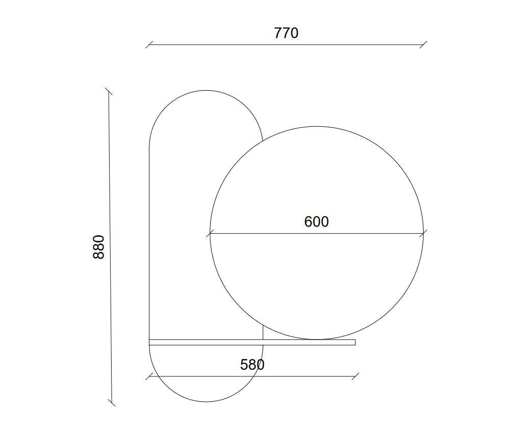 Big wall mirror dimensions Karlen
