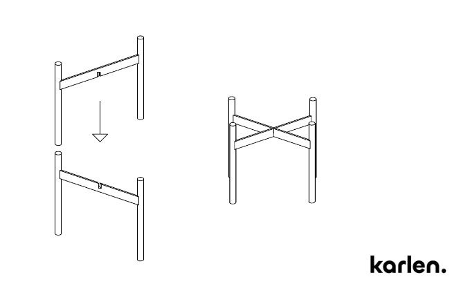 Plant pot stand Mario